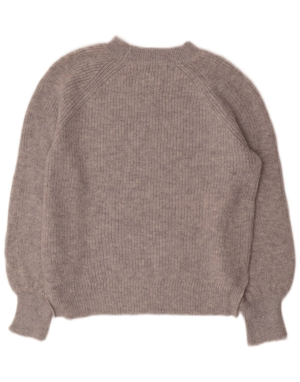 Maglione maglione girocollo oversize da donna Marks & Spencer UK 10 piccolo grigio