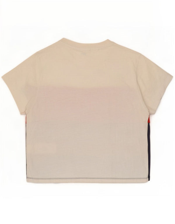 T-shirt grafica da donna Levi's Top UK 10 Small Off White Colourblock