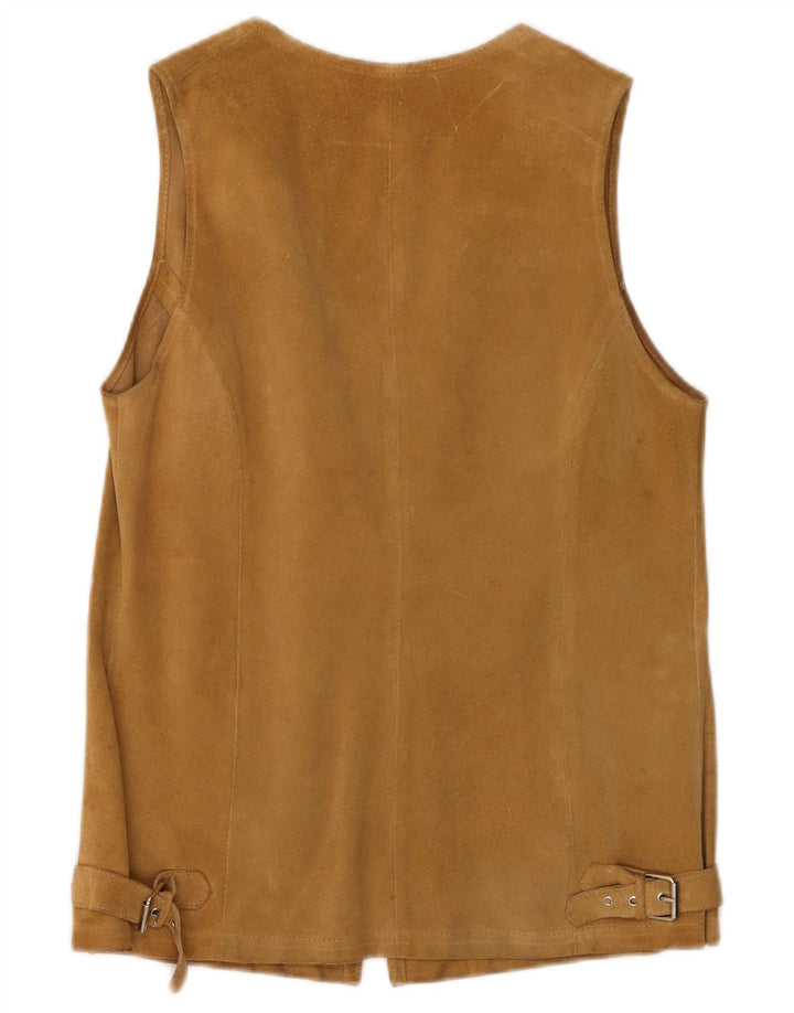 Gilet Donna Scamosciato Conbipel IT 44 Pelle Marrone Medio