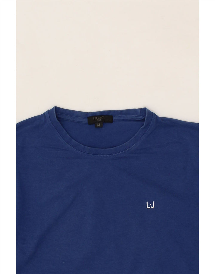 LIU JO Mens T-Shirt Top Medium Blue Cotton Vintage Liu Jo and Second-Hand Liu Jo from Messina Hembry 