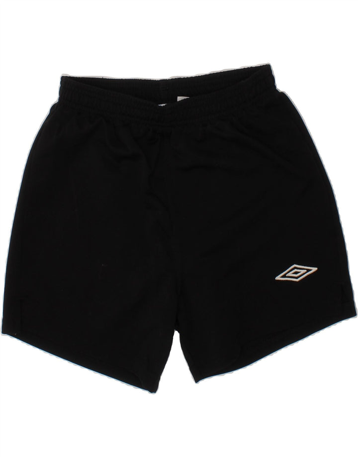 UMBRO Boys Sport Shorts 6-7 Years  Black Polyester Vintage Umbro and Second-Hand Umbro from Messina Hembry 