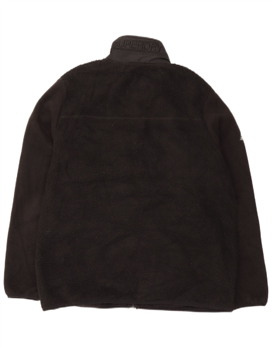 Giacca in pile da uomo Superdry UK 44 2XL poliestere nero