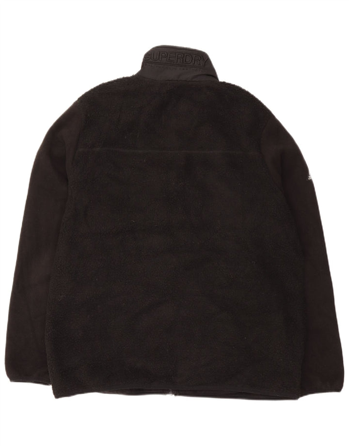 Giacca in pile da uomo Superdry UK 44 2XL poliestere nero
