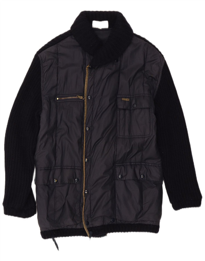 Giacca utility da uomo Iceberg UK 38 media lana blu navy