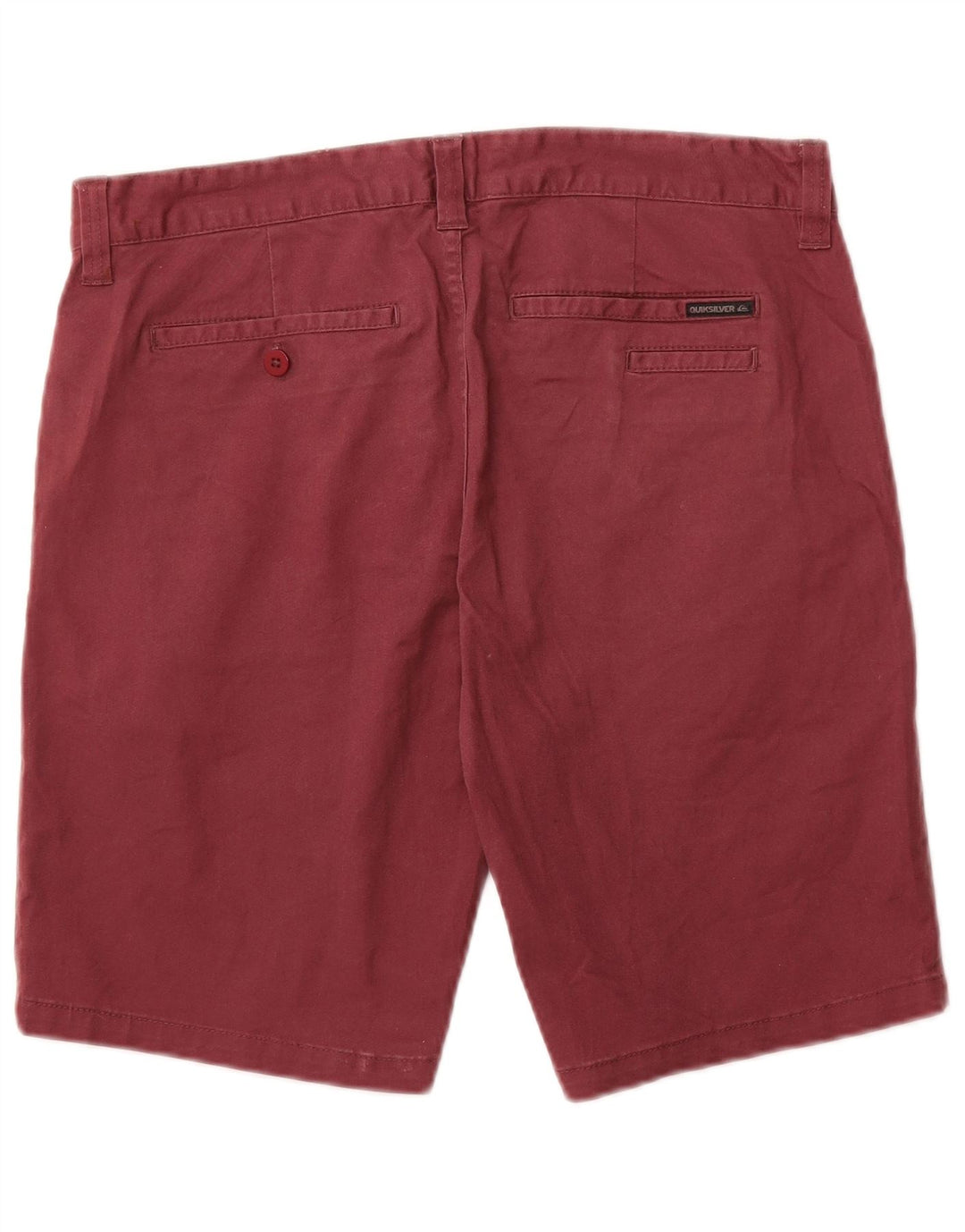 QUIKSILVER Mens Chino Shorts Medium Burgundy Cotton