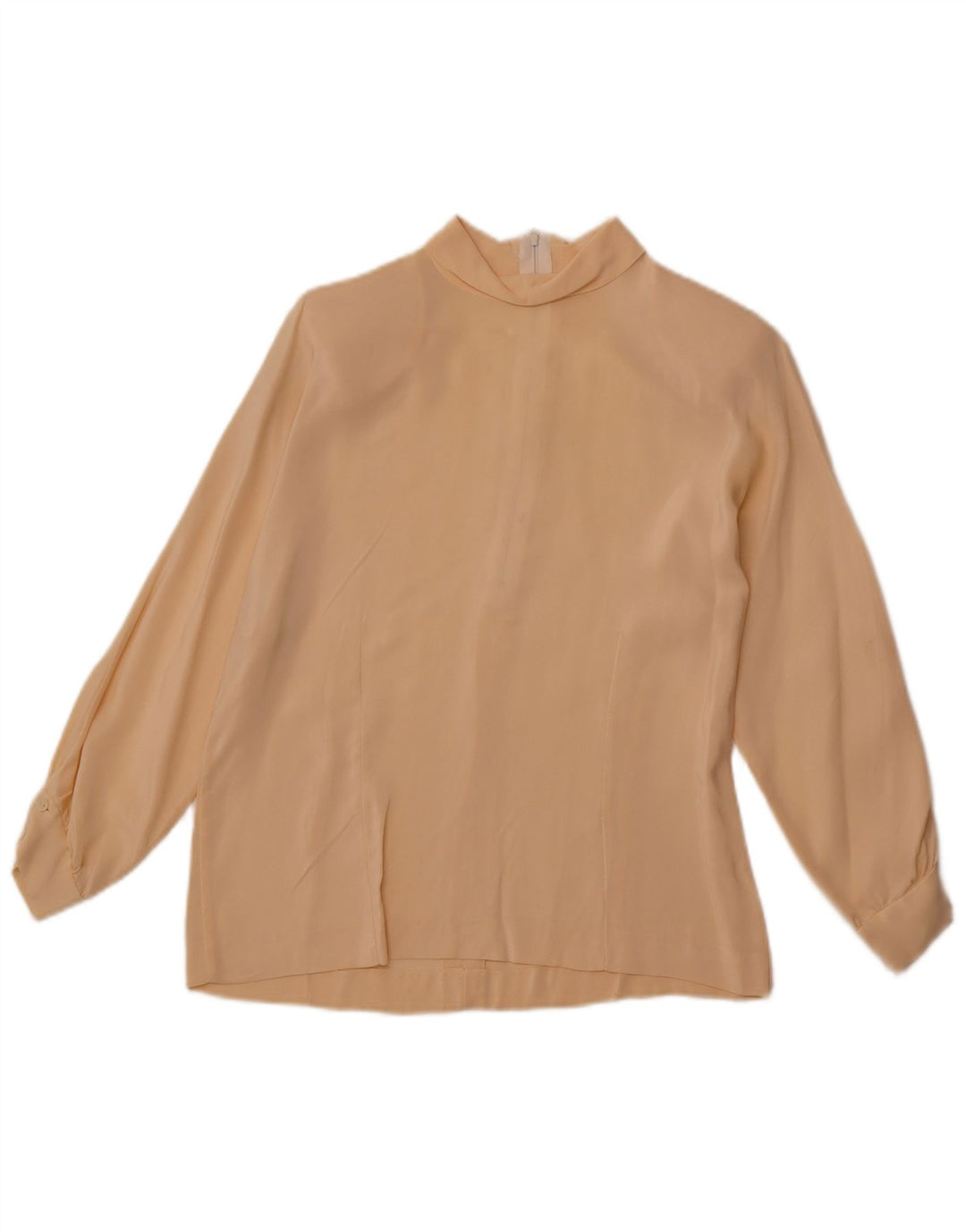 Camicetta da donna con maniche a 3/4 VINTAGE UK 14 Large Beige