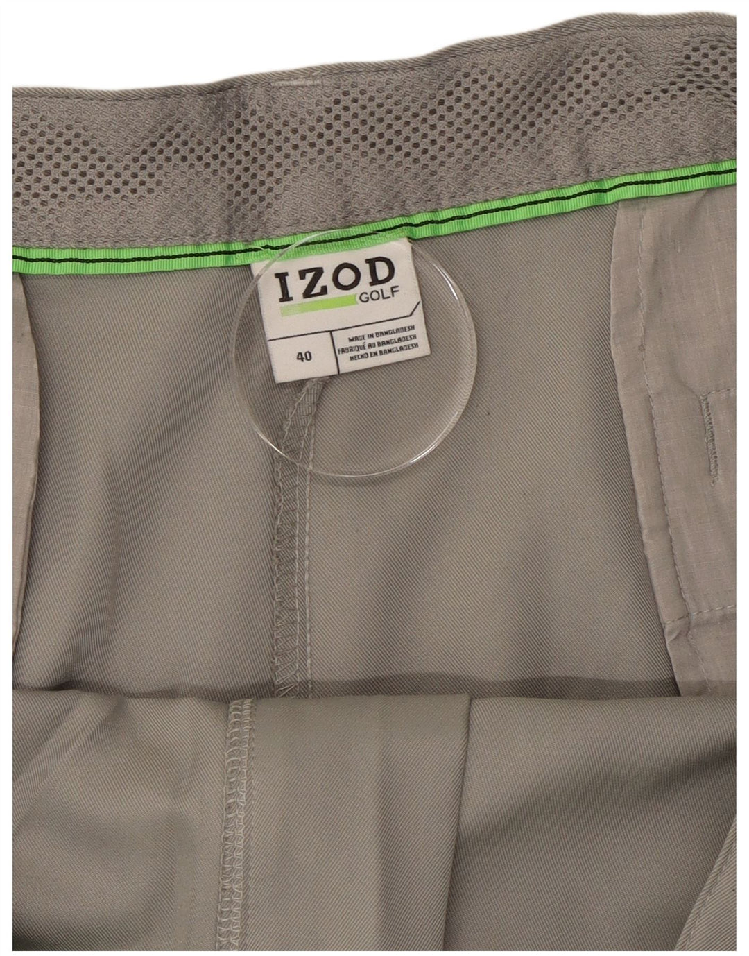 Pantaloncini cargo da uomo Izod W40 XL poliestere grigio