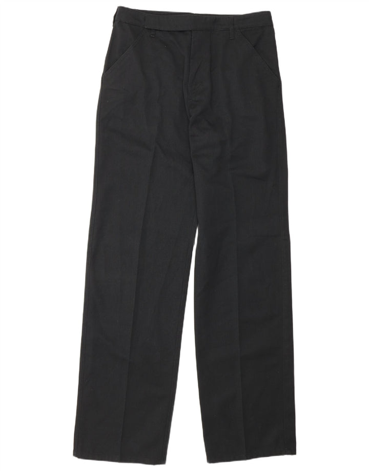 CALVIN KLEIN Pantaloni da abito dritti da uomo W30 L34 Neri