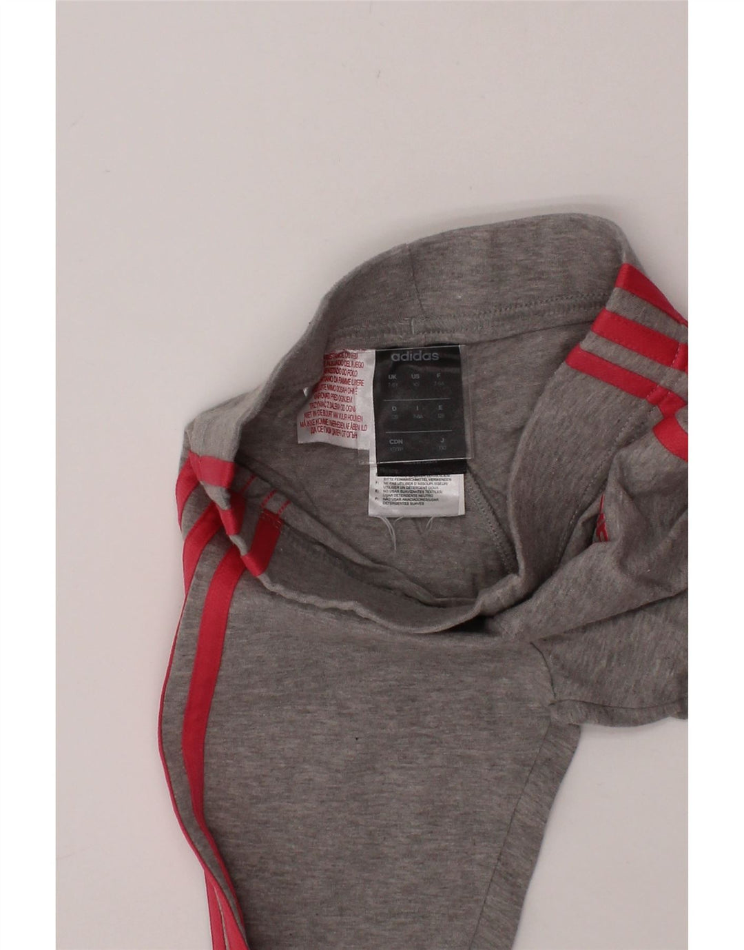 ADIDAS Girls Leggings 7-8 Years Grey Cotton Vintage Adidas and Second-Hand Adidas from Messina Hembry 