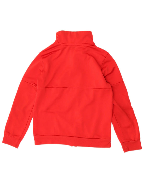 Giacca Top della tuta da ragazzo Adidas 9-10 anni in poliestere rosso