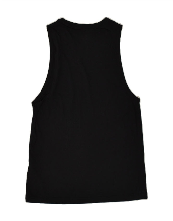 NIKE Womens Graphic Vest Top UK 4 XS Black Cotton | Vintage Nike | Thrift | Second-Hand Nike | Used Clothing | Messina Hembry 
