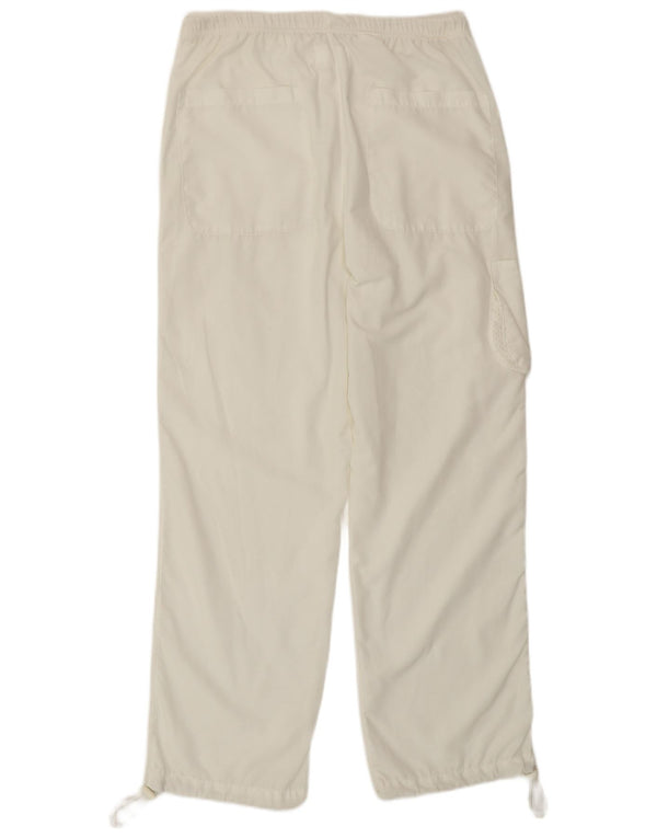 Pantaloni da tuta DIADORA Cargo da donna UK 10 Small Bianco Poliestere