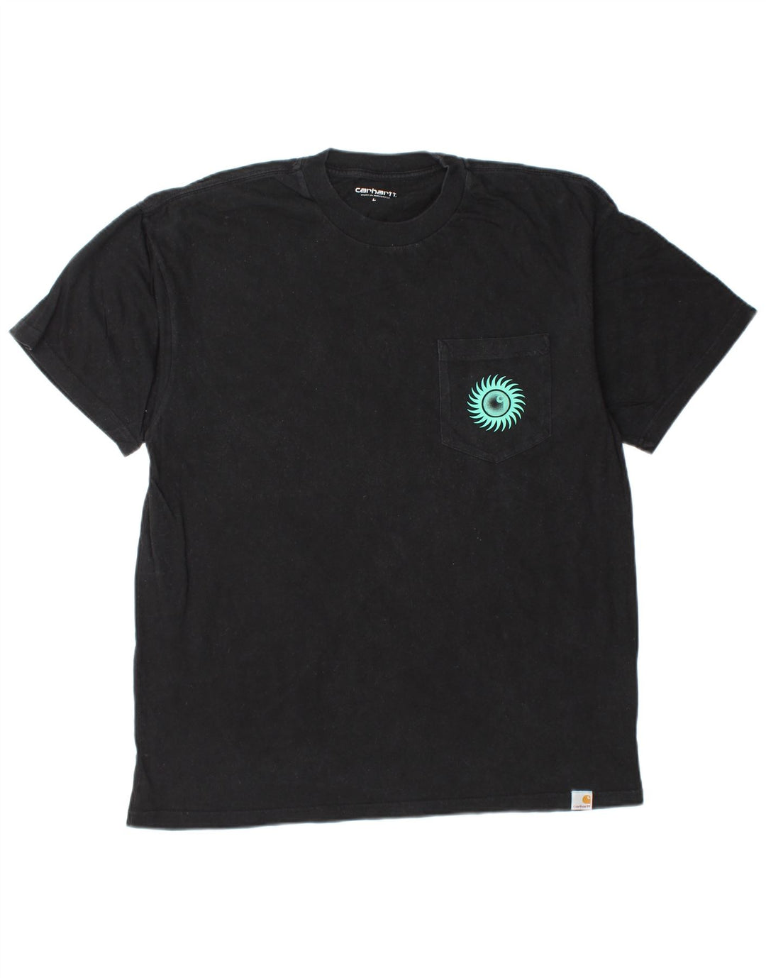 CARHARTT T-shirt grafica da uomo grande in cotone nero