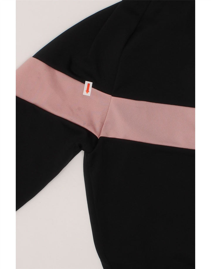 ADIDAS Girls Tracksuit Top Jacket 13-14 Years Black Colourblock Polyester Vintage Adidas and Second-Hand Adidas from Messina Hembry 