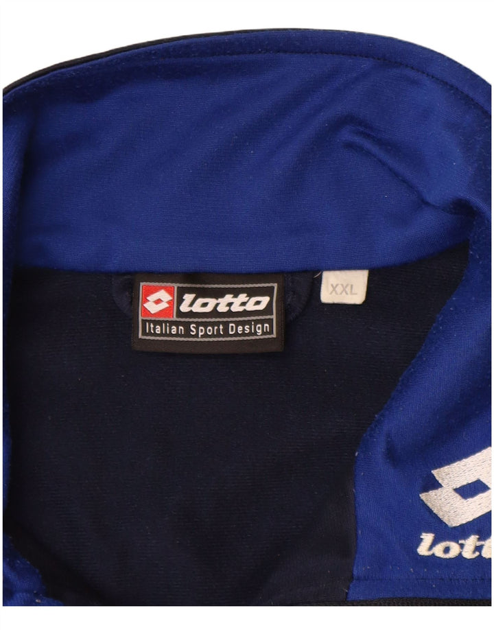 Giacca da tuta da uomo LOTTO 2XL Poliestere color block blu navy