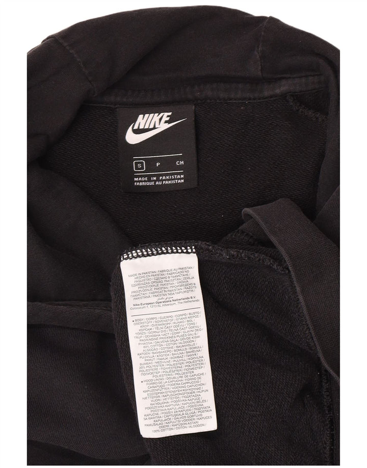 Felpa con cappuccio da uomo Nike Small in cotone nero