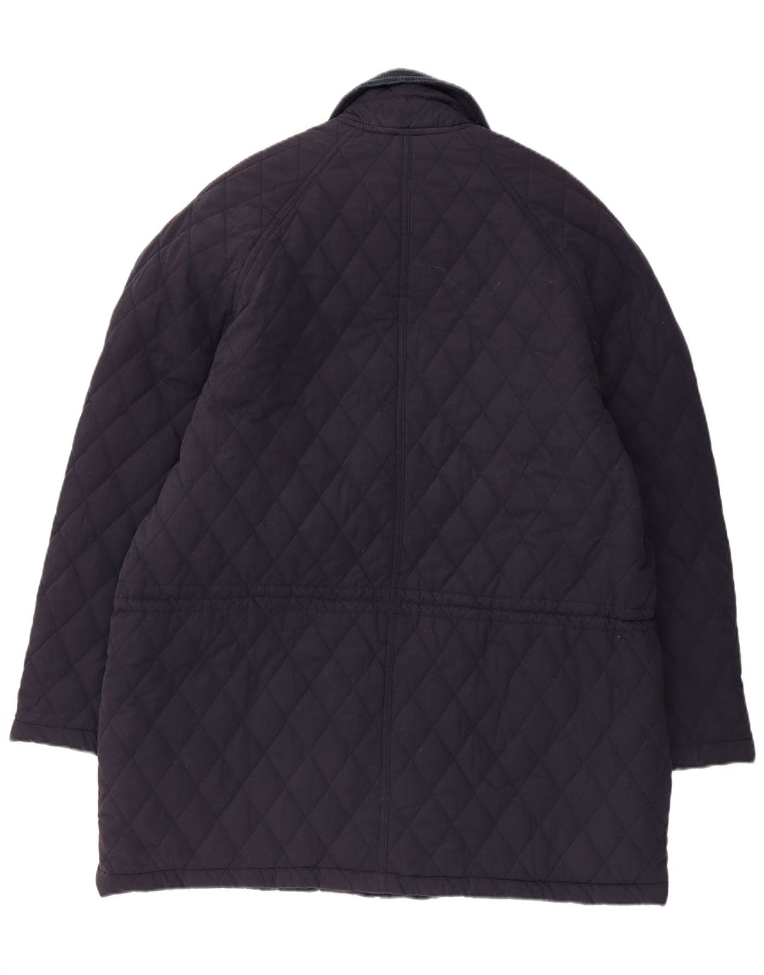 Giacca trapuntata vintage da uomo UK 42 XL poliestere blu navy