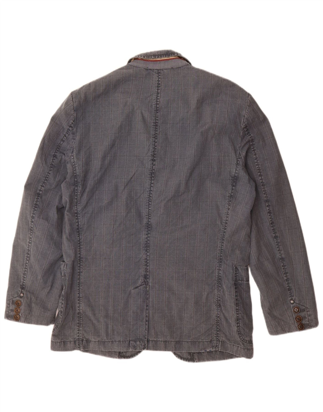 CAMEL ACTIVE Giacca blazer a 2 bottoni da uomo IT 48 Cotone a quadri blu medio