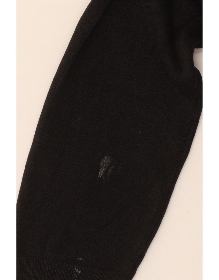 Maglione da uomo Marks & Spencer con zip e collo XL in acrilico nero