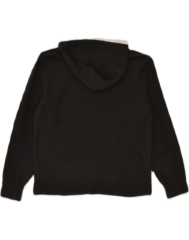 PUMA Mens Zip Hoodie Sweater Small Black Polyester | Vintage Puma | Thrift | Second-Hand Puma | Used Clothing | Messina Hembry 