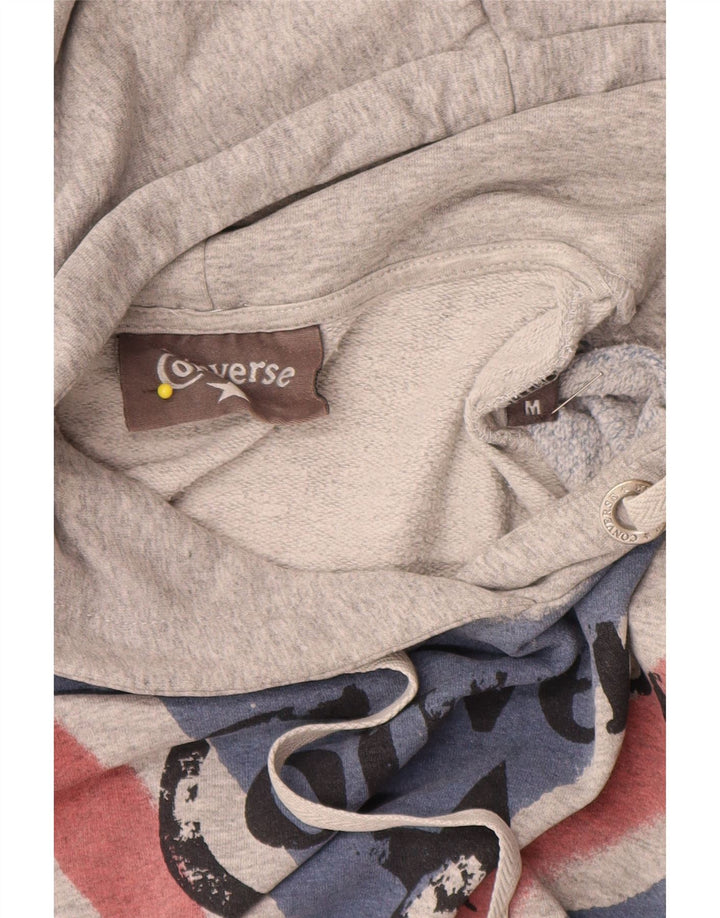 Felpa con cappuccio grafica da donna Converse UK 14 Colorblock grigio medio