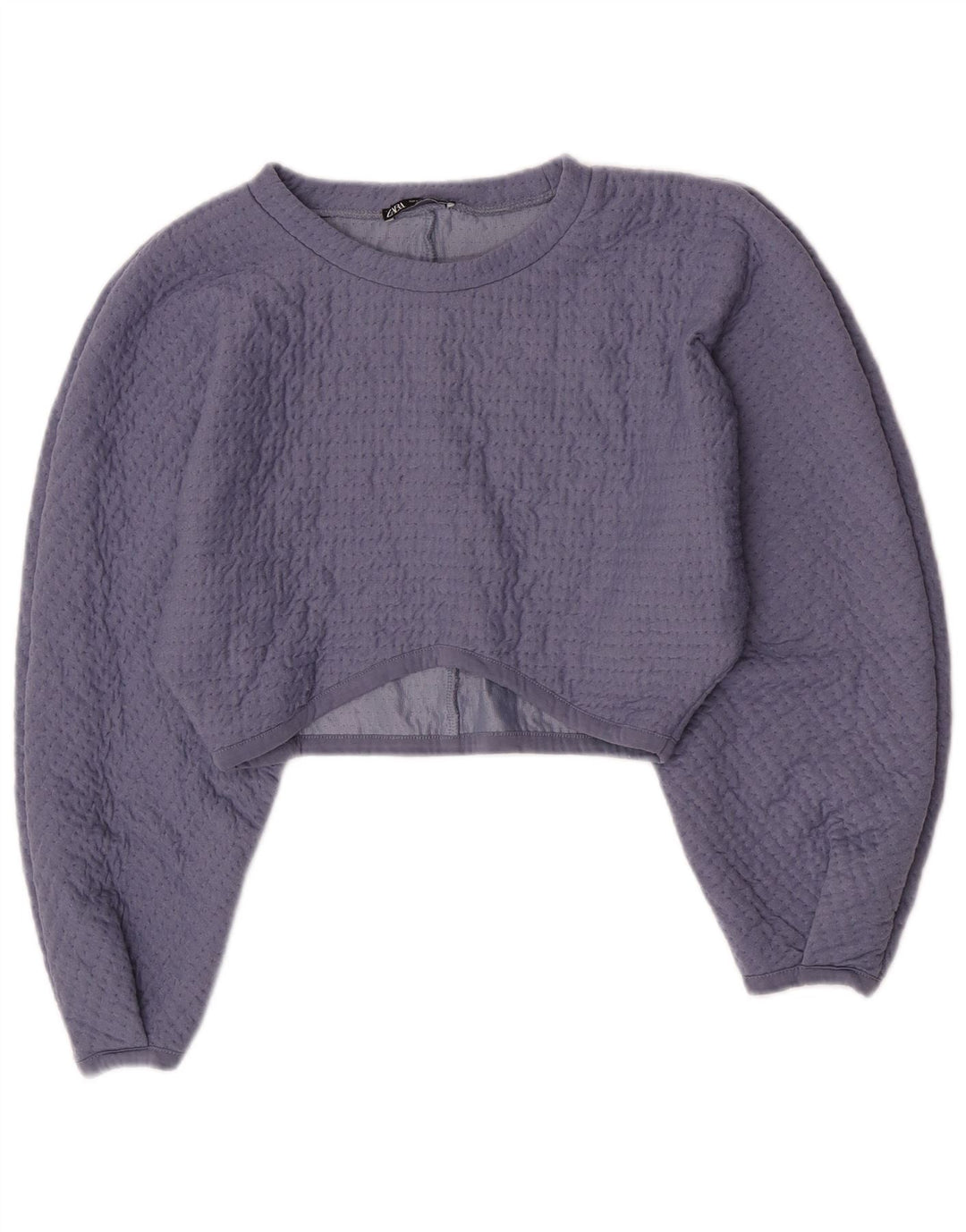 Top corto in camicetta corta da donna Zara UK 14 grande viola