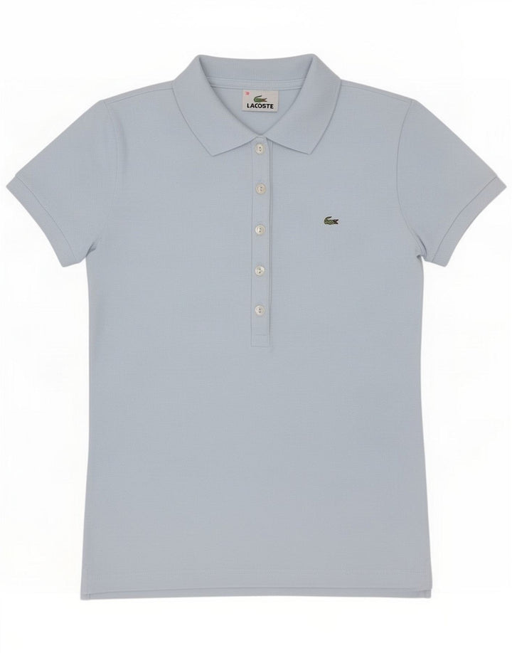 Polo da donna Lacoste taglia 38 Blu medio