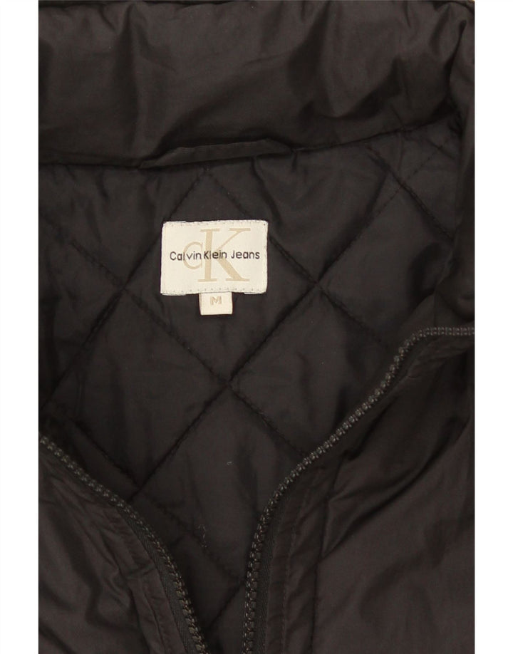 Giacca imbottita da donna Calvin Klein UK 12 poliestere nero medio