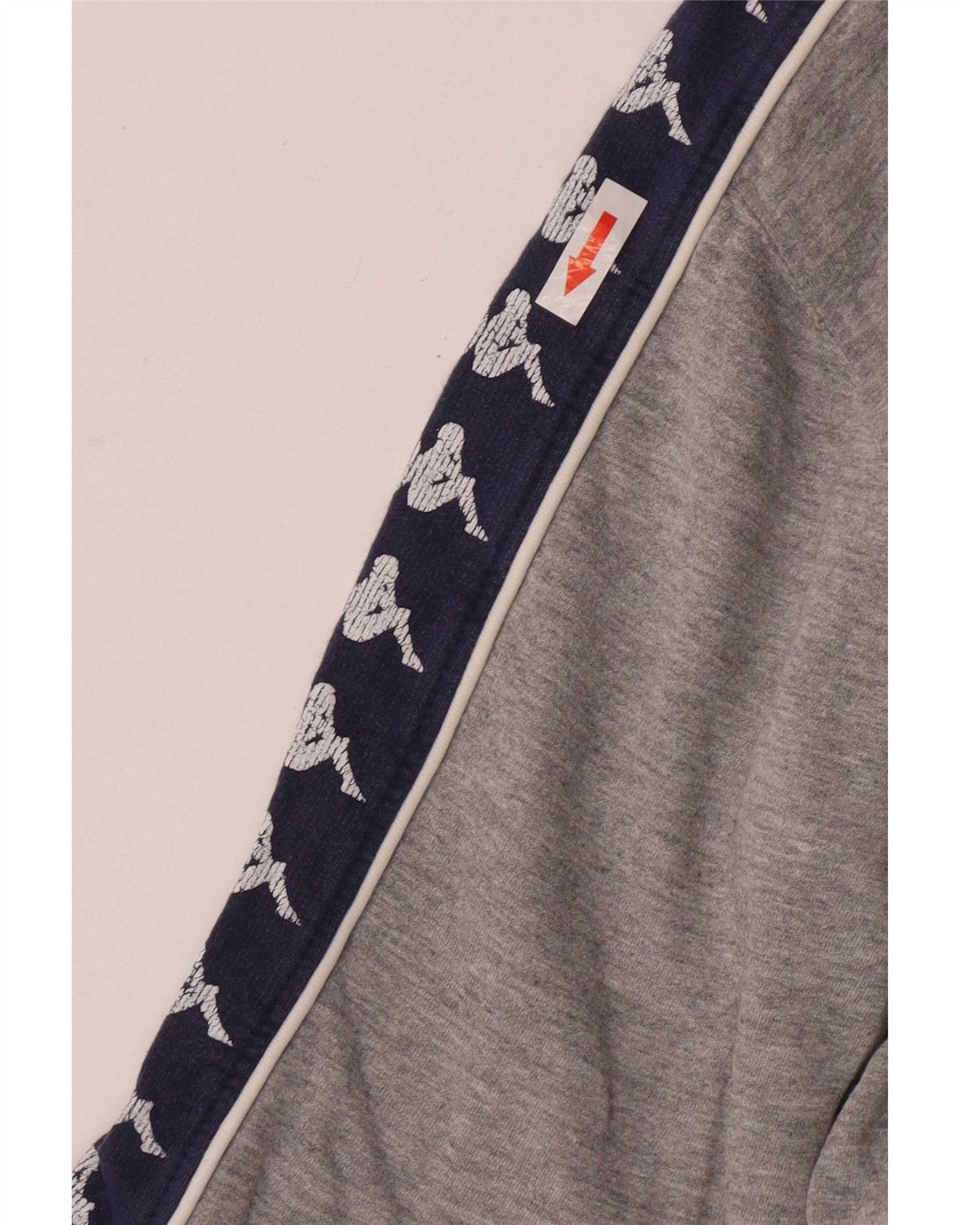Felpa con grafica Kappa da donna, maglione UK 14, colore grigio medio