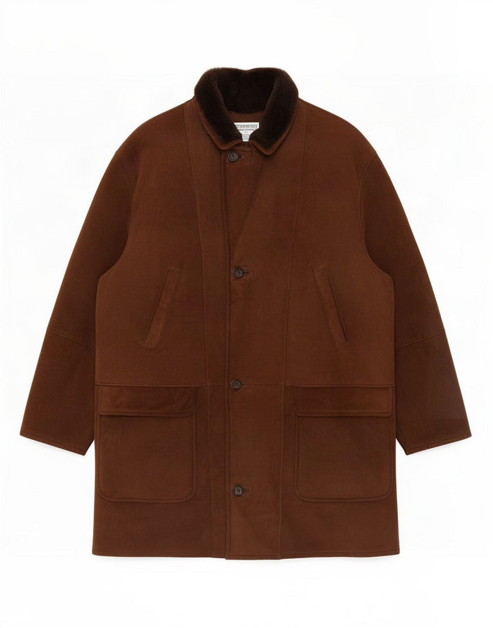 Giubbotto in montone da uomo Mabrun IT 56 3XL Marrone
