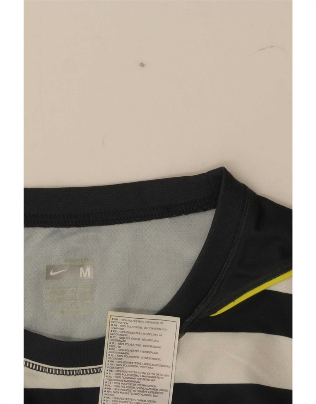 T-shirt da uomo Nike Top UK 39/41 poliestere color block verde medio