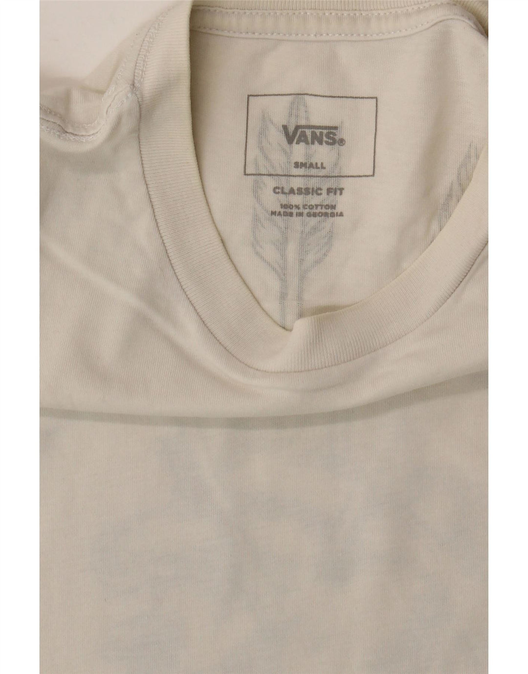 T-shirt grafica da uomo con vestibilità classica Vans, piccola, in cotone bianco
