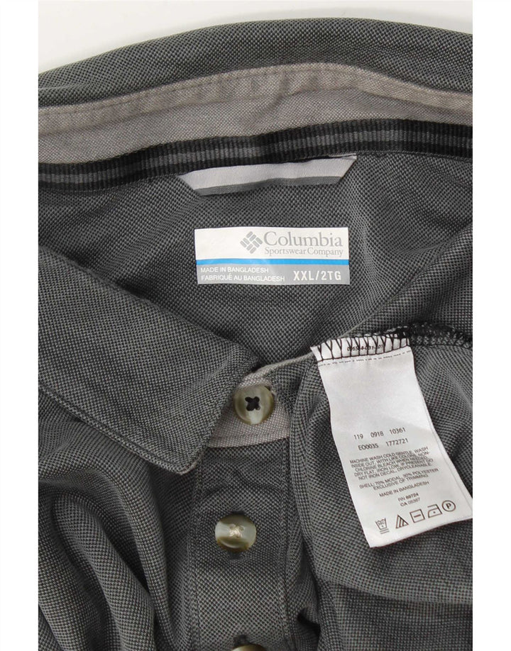 Polo Columbia da uomo 2XL in modal grigio