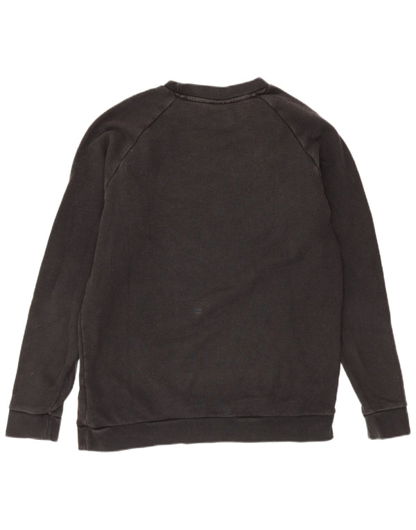 Felpa grafica da uomo Adidas Maglione grande cotone nero