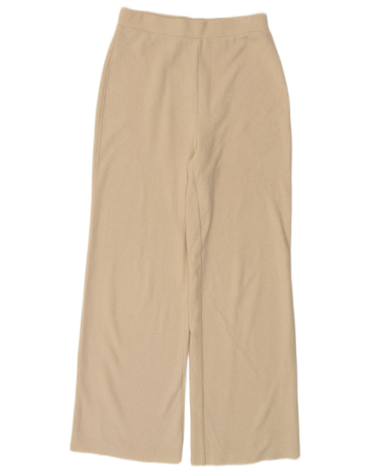 Pantaloni da tuta da donna Zara UK 12 Poliestere beige medio