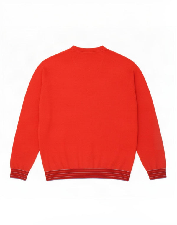 Ted Baker Maglione da uomo con scollo a V taglia 5 XL in cotone a righe rosse