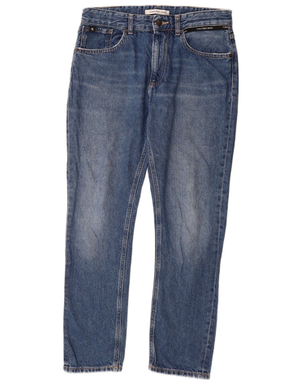 Jeans slim da bambino Calvin Klein 15-16 anni W30 L29 cotone blu