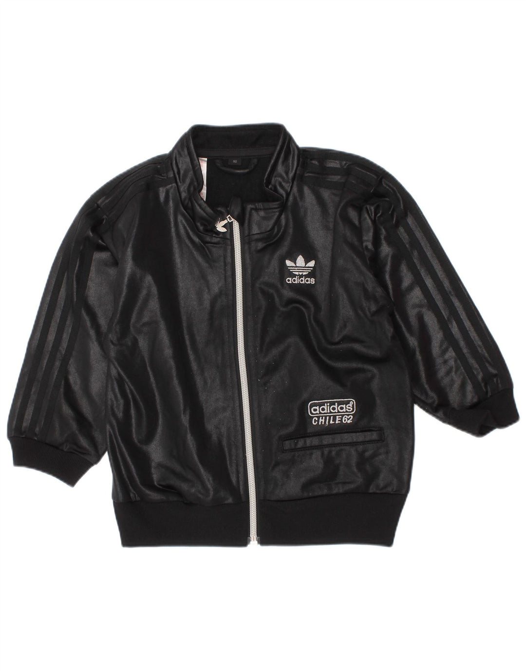Giacca da tuta da bambino Adidas da bambino 18-24 mesi in poliestere nero