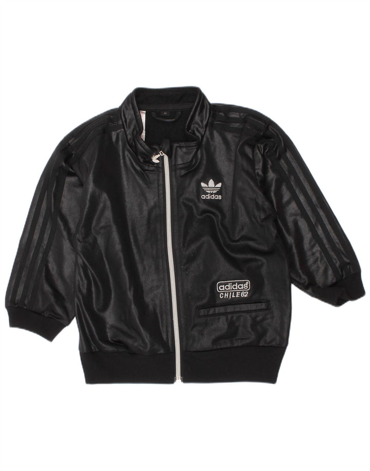 Giacca da tuta da bambino Adidas da bambino 18-24 mesi in poliestere nero