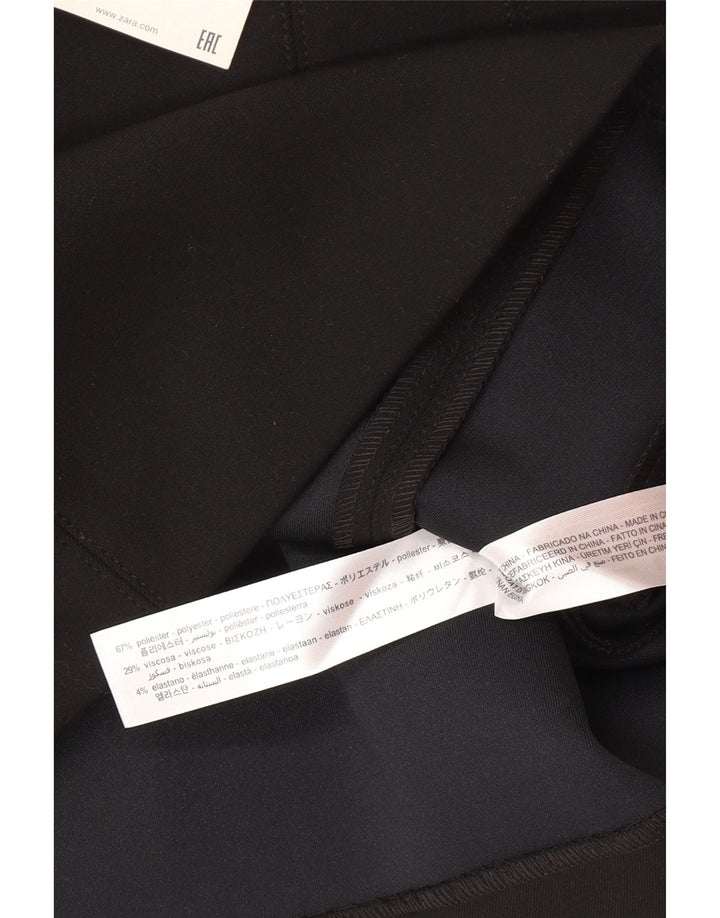 Minigonna Zara da donna piccola W26 poliestere nera