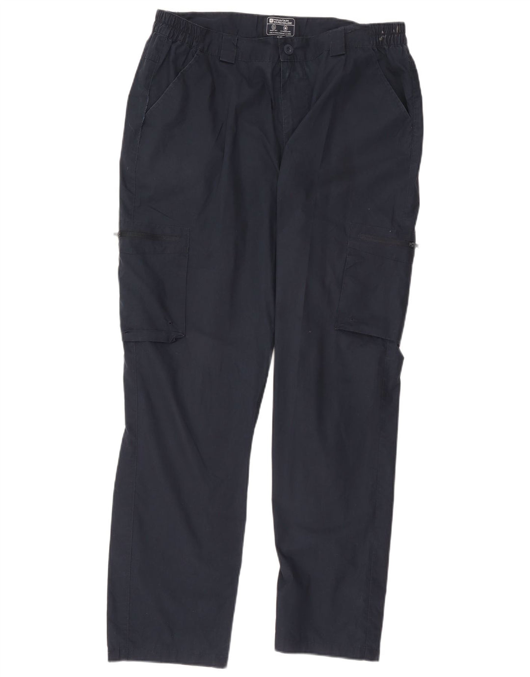 Pantaloni cargo dritti da uomo Mountain Warehouse W36 L30 poliestere blu navy