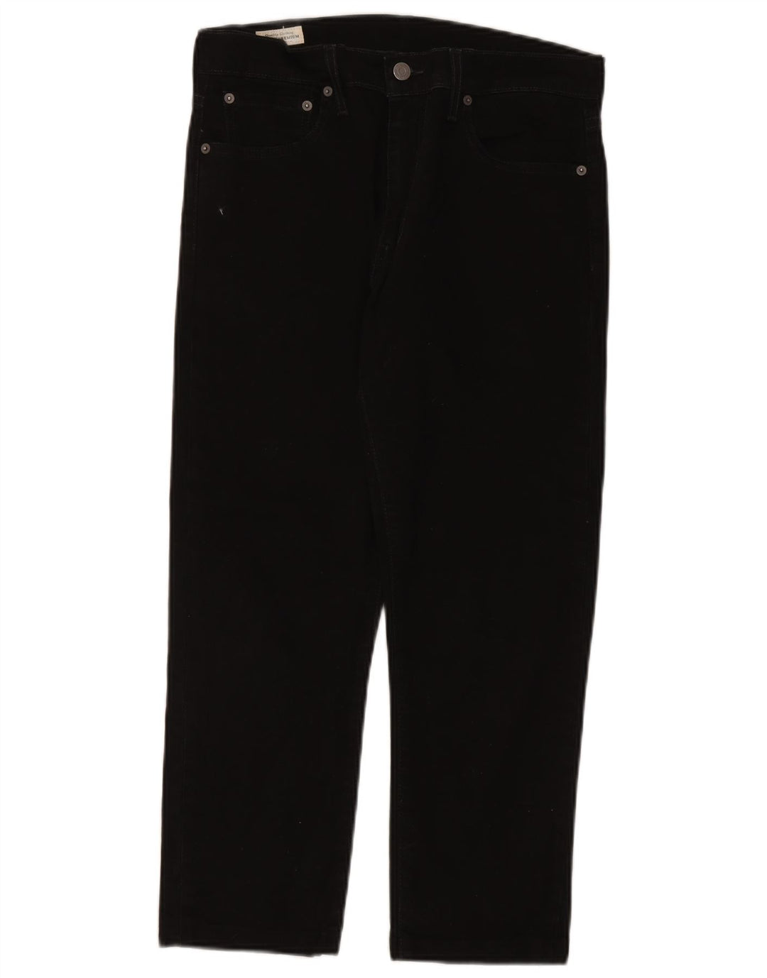 Levi's Uomo 514 Jeans dritti tagliati W31 L24 Cotone Nero