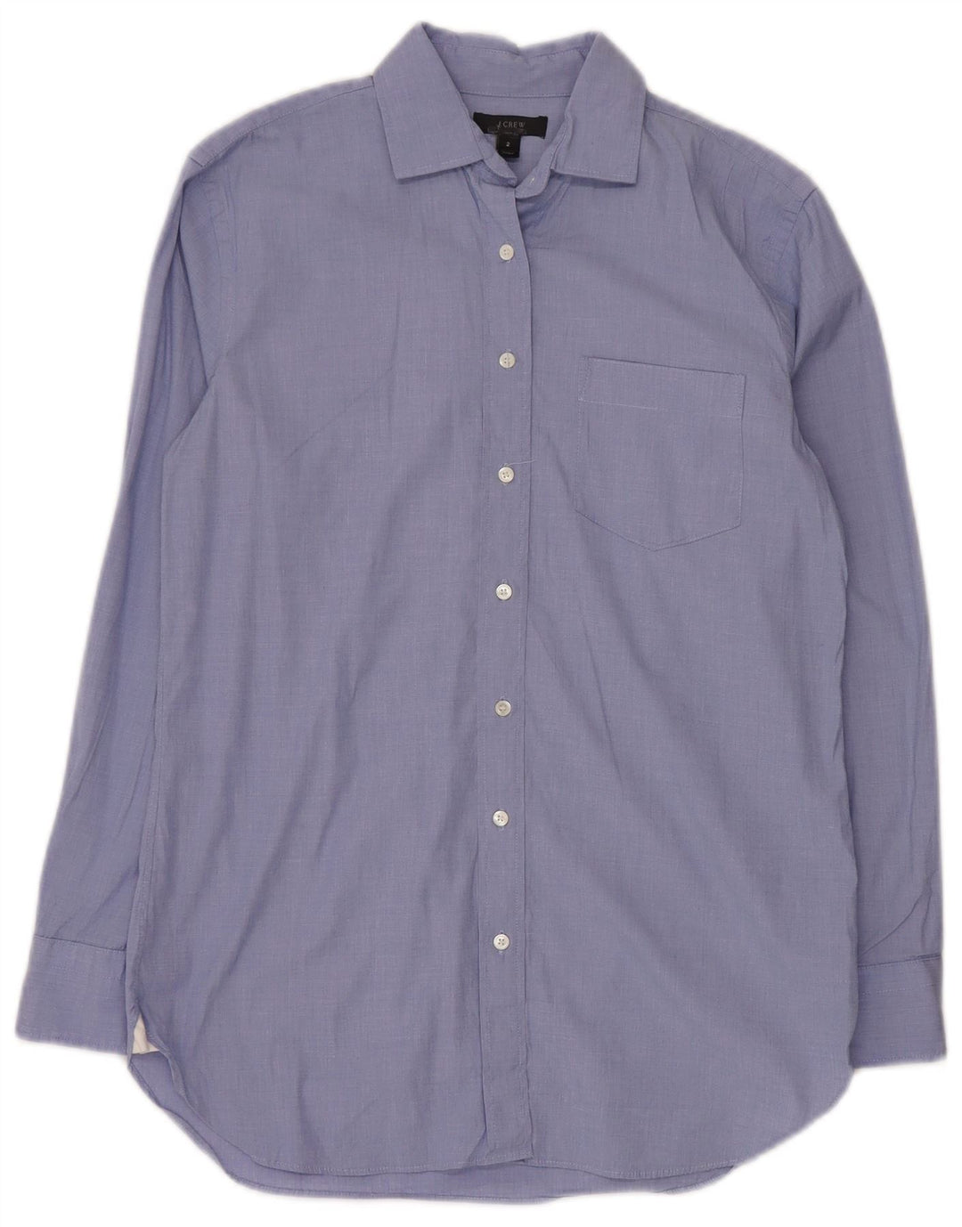 Camicia oversize lunga da donna J. Crew US 2 XS in cotone blu