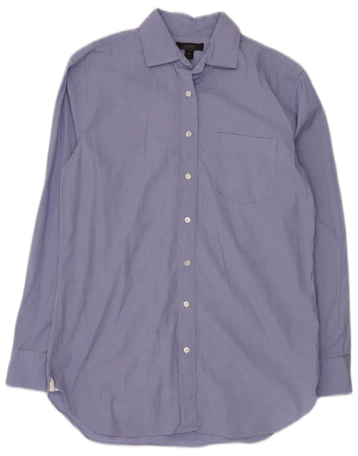 Camicia oversize lunga da donna J. Crew US 2 XS in cotone blu