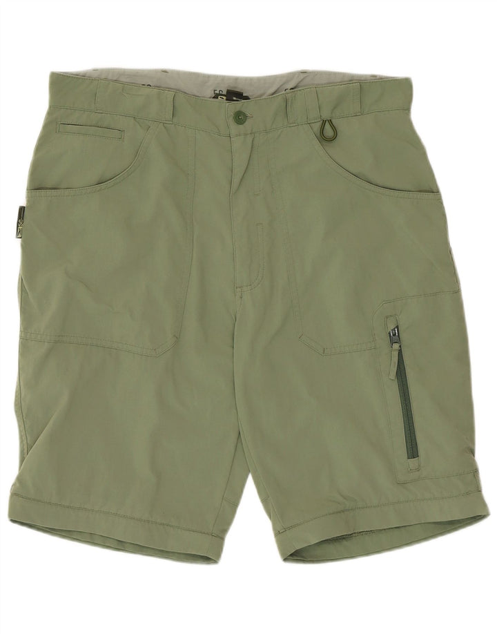 Pantaloncini cargo vintage da uomo grandi W34 verdi