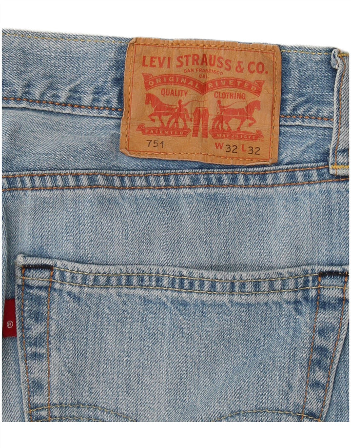 Levi's Uomo 751 Jeans dritti W32 L32 Cotone Blu
