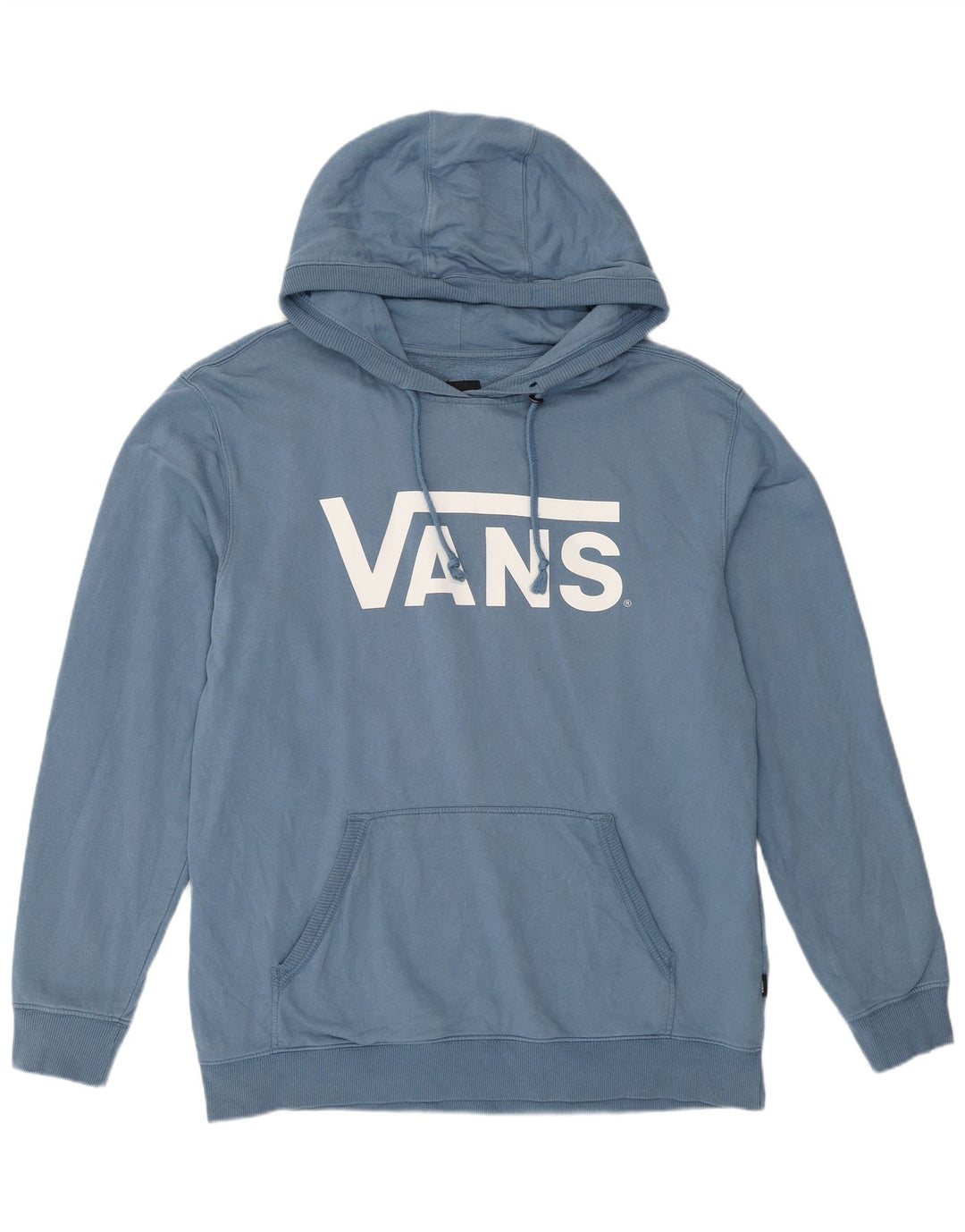 Felpa con cappuccio grafica da uomo Vans Large in cotone blu