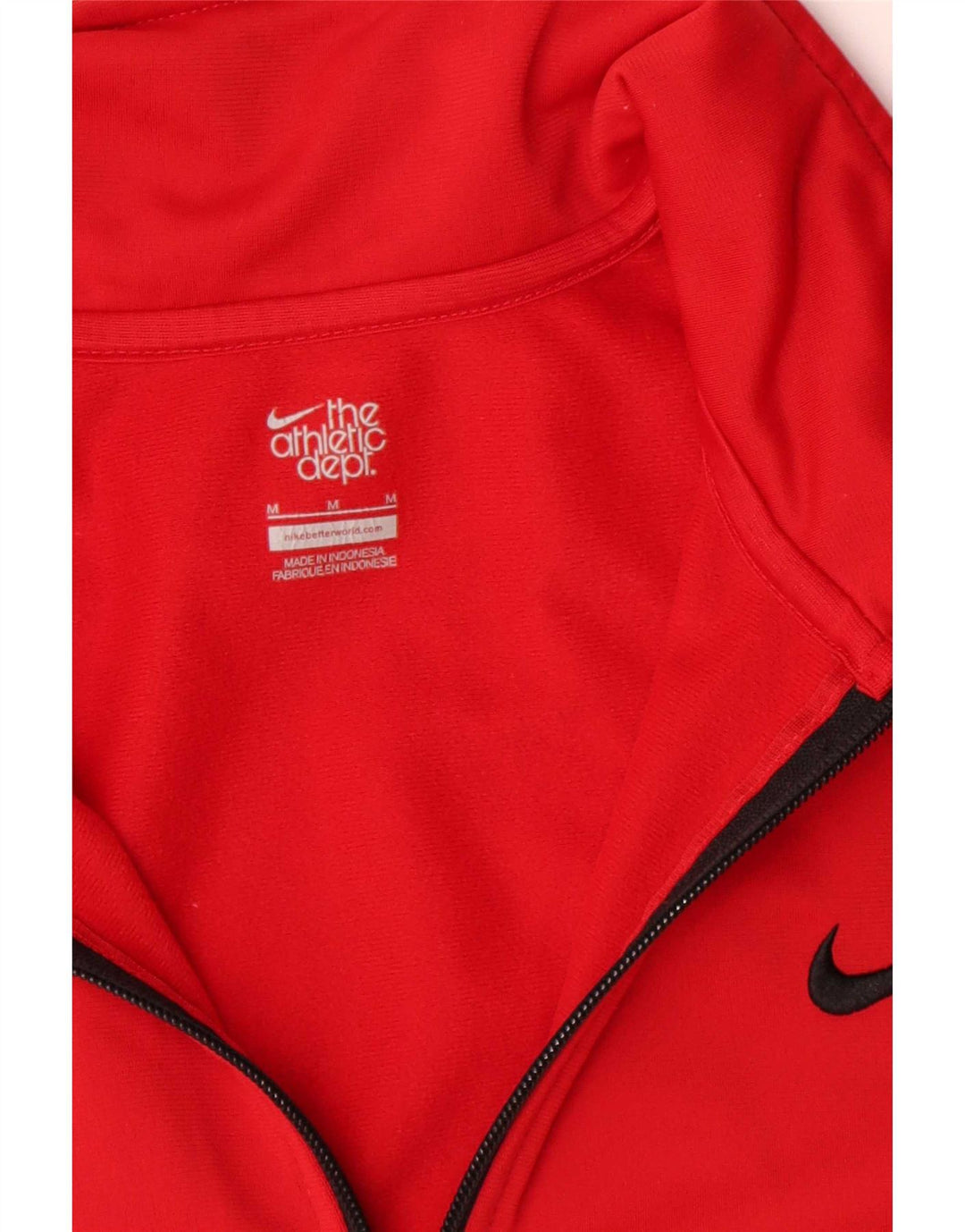 Giacca superiore della tuta da uomo Nike in poliestere rosso medio