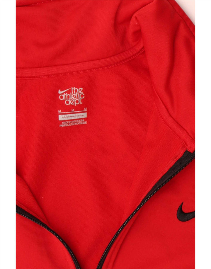 Giacca superiore della tuta da uomo Nike in poliestere rosso medio