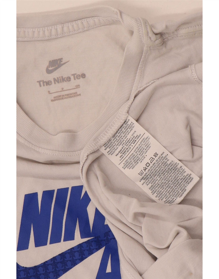 T-shirt grafica da uomo Nike Top Small in cotone bianco